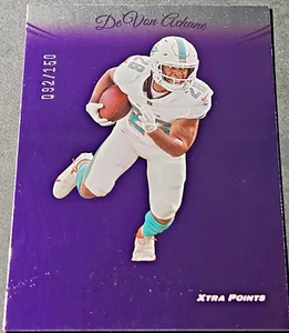 2024 Panini Prestige Xtra Points Purple SN SP /150 De'VON ACHANE #186 Dolphins🔥 - Picture 1 of 3