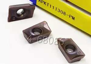 10pz per acciaio APKT11T308-PM 205 APKT1135 Inserti di fresatura in carburo Lama di taglio - Foto 1 di 2