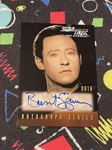 1999 Skybox Star Trek Brent Spiner Data #A3 Autograph Series Signed Auto - Picture 1 of 2