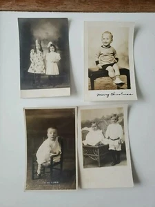 Konvolut 12 einzigartige antike Foto Postkarten Kinder Babys  - Bild 1 von 4