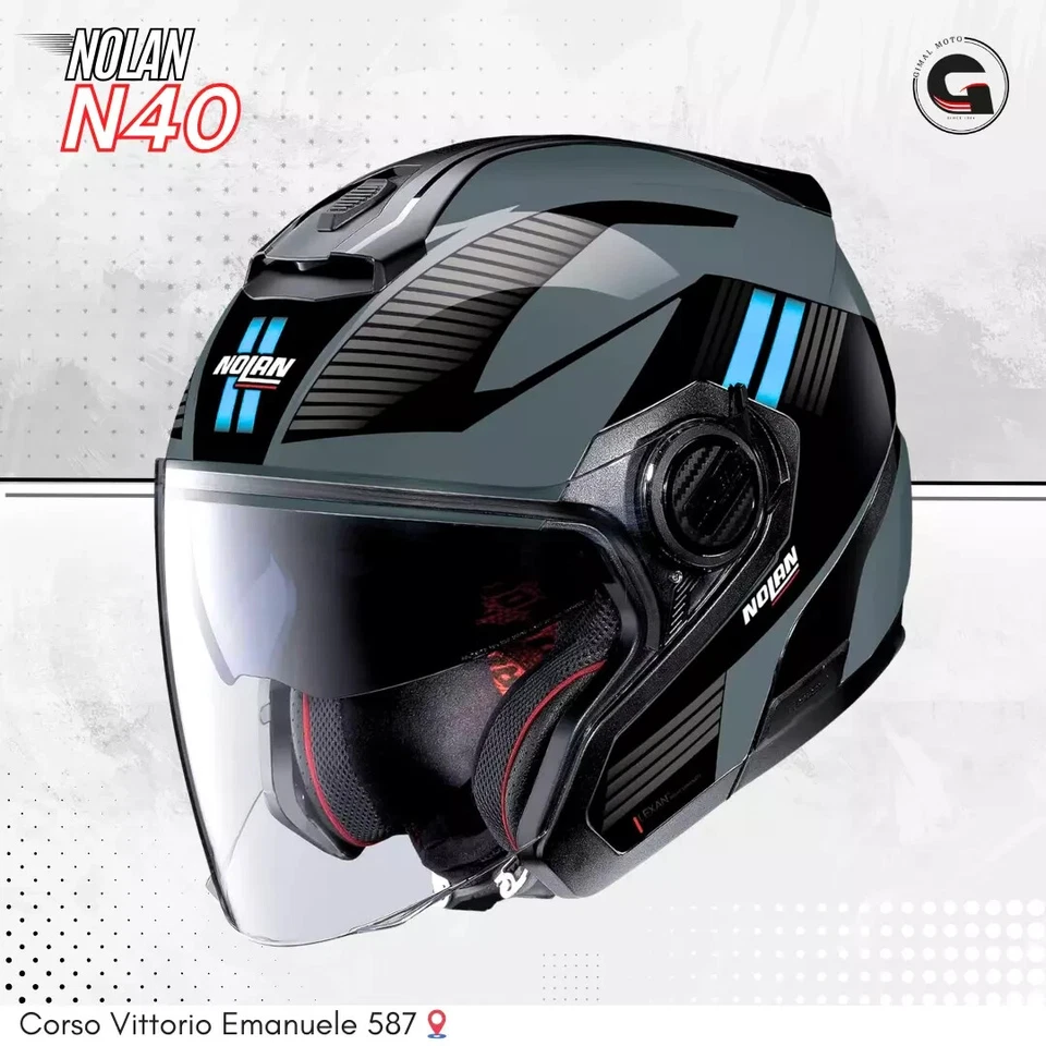 CASCO NOLAN N40 CROSSWALK JET DOPPIA VISIERA N40 ECE 22.06 TG.M - Immagine 1 di 1