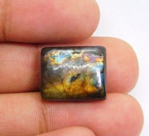 100% Natural Spectrolite Labradorite Cabochon Loose Gemstone 19 Cts. ME-3521 - Picture 1 of 3