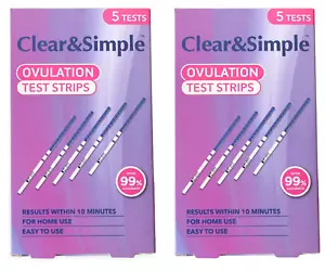 10x Tiras reactivas de ovulación ultra sensibles anchas 20mIU tiras reactivas de fertilidad - Imagen 1 de 6
