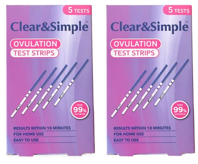 10x Ovulationsteststreifen ultraempfindlich breit 20mIU Fruchtbarkeitsteststreifen - Bild 1 von 4