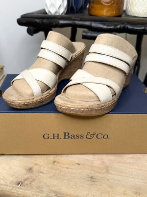 G.H. Bass & Co. Bahama 坡跟凉鞋 尺寸 7 1/2 米 — 第 1/4 张图片
