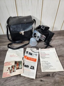 Vintage Polaroid Super Colorpack Land Camera w/ Case Manual UNTESTED For Parts - Picture 1 of 15