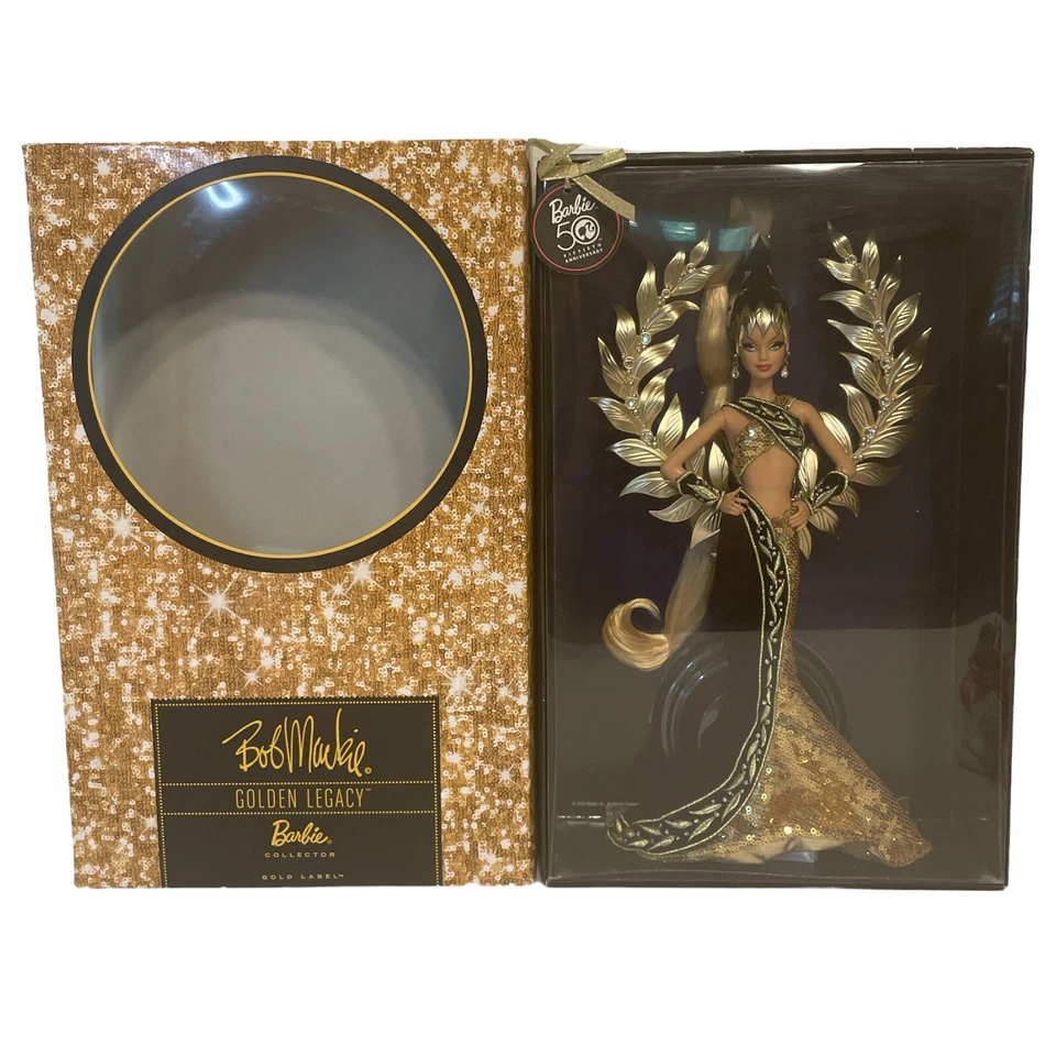 Bob Mackie GOLDEN LEGACY Barbie Doll NRFB 2009 Gold Label NEW Limited Edition  - Image 1 of 4