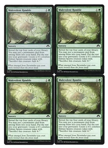MTG - Malevolent Rumble - x 4 Playset - Modern Horizons 3 - Near Mint - Picture 1 of 2