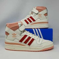 Adidas Originals Forum 84 Hi Off White/Glow Pink/Red | H01670
