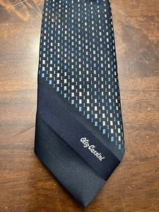 Oleg Cassini Navy Blue Men's Neck Tie - Picture 1 of 3