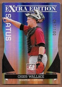 2011 Donruss Elite Extra Edition Prospects Status Card #93 Chris Wallace /100