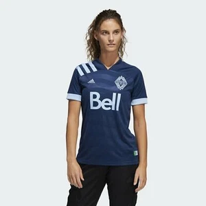 ADIDAS Women Large MLS Vancouver Whitecaps FC 20/21 Away Soccer Jersey EH8626 - Picture 1 of 9