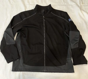 Port Authority Black Corporate Logo Soft Shell Zip Jacket Size 2XL - Picture 1 of 10