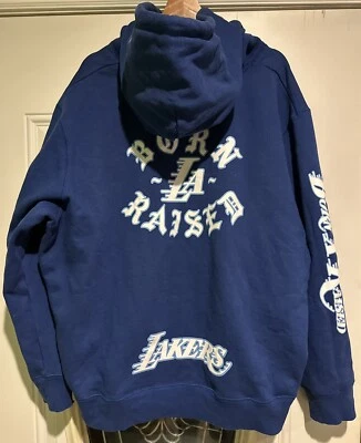 Born x Raised Lakers Sweater Mens 3XL Hoodie New Era NBA Los Angeles - Image 1 of 4