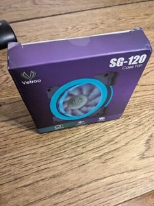 VetrooSG 120 1 Pack- 120mm Computer Case Cooling Fan Blue LED - Picture 1 of 5
