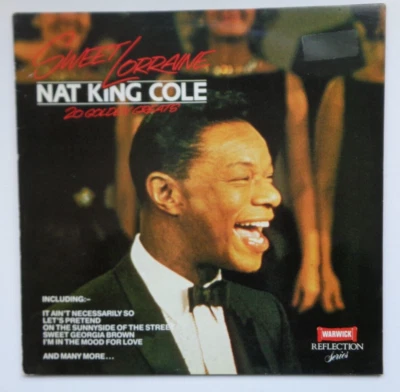 NAT KING COLE - SWEET LORRAINE 20 GOLDEN GREATS - 1987 VINYL LP WARWICK WW2039 - Image 1 of 3