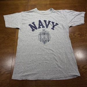 Vintage Navy US Naval Academy Shirt Large US Made Light Distress Military - Picture 1 of 10