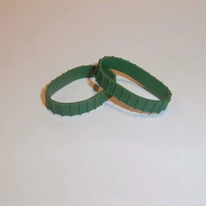 Matchbox Lesney 8 & 18 Caterpillar Bulldozer A/B Short Green Tracks Treads - Picture 1 of 4