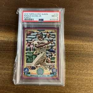2019 Topps Gypsy Queen - Ronald Acuña Jr. #150 Purple PSA 8 - Picture 1 of 2