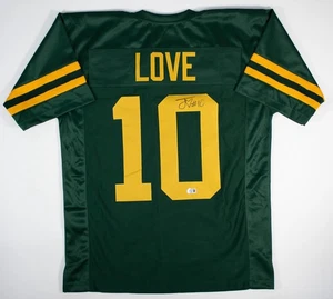 Jordan Love Signed Green Bay Packers Custom Jersey (Beckett Witness Certified) - Picture 1 of 3