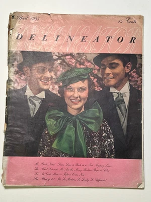 DELINEATOR Magazine - April 1934 - ART DECO style Fashion and Womens Life - Image 1 of 4