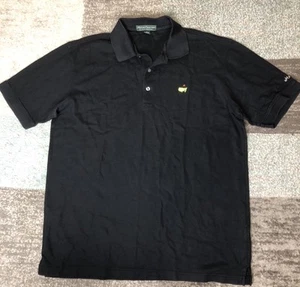 Polo de golf Masters Collection para hombre L negro algodón Augusta National Pima - Imagen 1 de 3