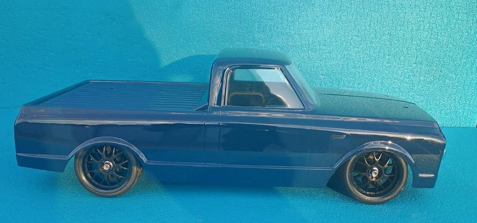 Vaterra 1972 Chevy C10 Pickup Body V100 VTR230059-Navy Blue with Light Kit - Image 1 of 4