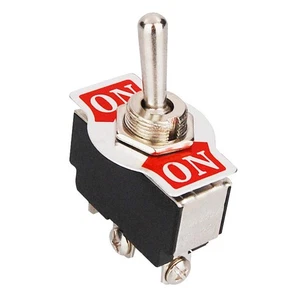 Interruptor basculante 10A interruptor ON-ON interruptor cromado 2 posiciones de conmutación - Imagen 1 de 2