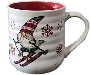 Peppermint & Pine "Gnome For The Holidays" Large Tea Cup Christmas Coffee Mug - Picture 1 of 7