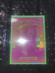 Mad Scientist 40K GPK Spoof SP Green Snowflake Holo Seth Death  1/1 - Picture 1 of 2