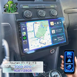 Für VW Touran 1T1 1T2 1T3 2003-2010 Android 15 Autoradio 4+128GB Carplay FM Navi - Bild 1 von 16