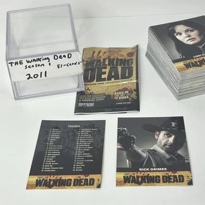 2011 Cryptozoic The Walking Dead AMC Season 1 Complete BASE Set Of 1-81 Cards - Image 1 of 4