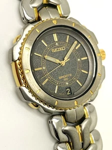 SEIKO MEN'S 7N42-6079 SPORTS 50M NOT WORKING W/O MVT QUARTZ ANALOG WATCH SGD324 - Picture 1 of 6