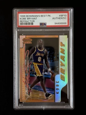 1996-97 Bowman's Best Picks Kobe Bryant Refractor Rookie Card! PSA Authentic 🔥 - Image 1 of 2