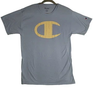 Champion Athleticwear T-Shirt Men’s Medium Blue Short Sleeve Big C Logo Tee - Imagen 1 de 5