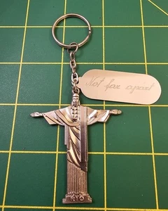 CRISTO REDENTORE, non lontano BRASILE PORTACHIAVI SOUVENIR METALLO DA VIAGGIO, B2b2 - Foto 1 di 2