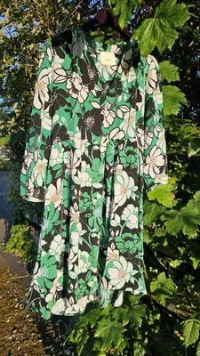 Anthropologie Maeve Coastal Stripe Midi Shirt Dress Size XS - Image 1 of 3