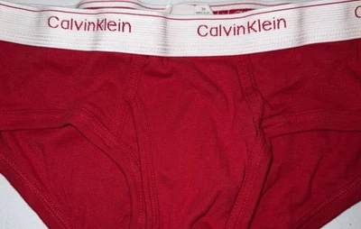 Calvin Klein Hombre Calzoncillo Rojo Talla 32 tiro bajo U1183 DE COLECCIÓN Foto 1 de 2