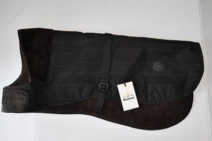 Barbour Tartan Wax Dog Coat Fleece Olive Brown New DCO0031OL71 Extra Large XL - Picture 1 of 5