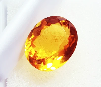8.30 Ct Citrine Oval Shape Loose Gemstone Certified - Image 1 of 4