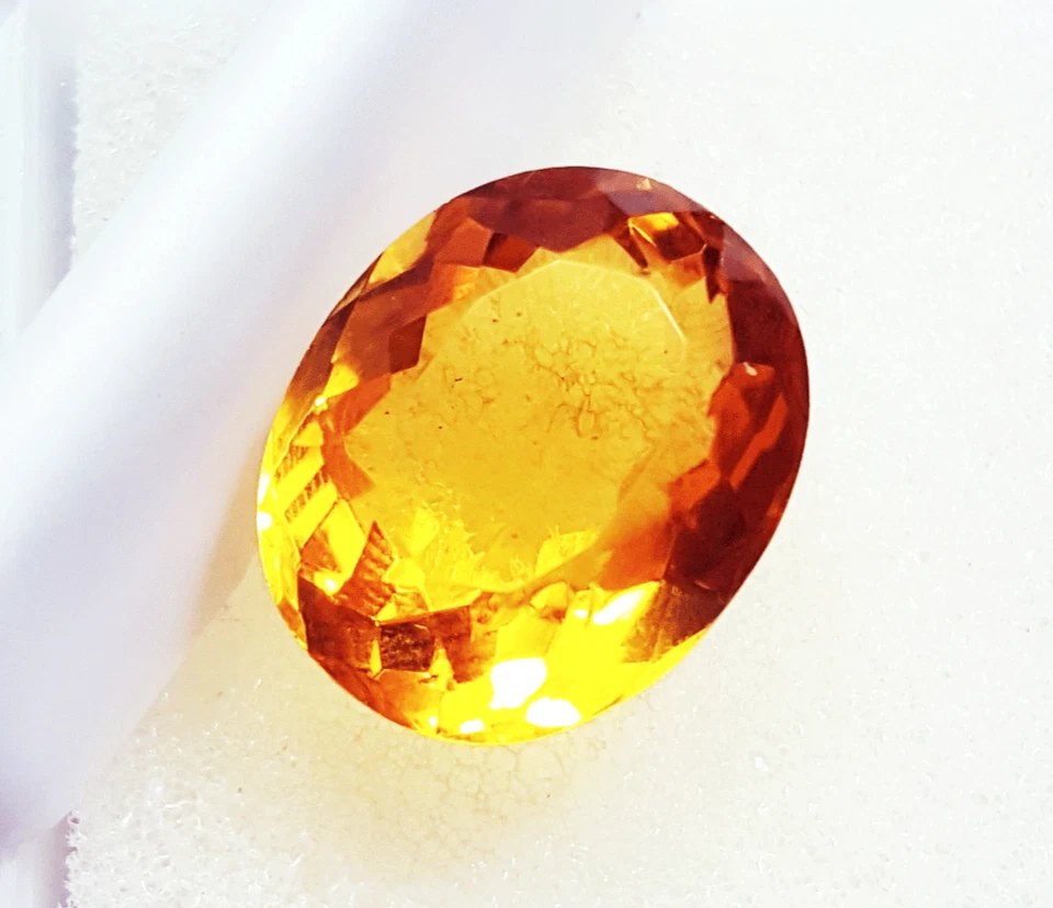 8.30 Ct Citrine Oval Shape Loose Gemstone Certified - Image 1 of 4