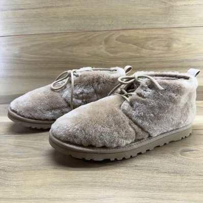 UGG Chukka Neumel Womens Boot 8 Cozy Shearling Fur Lined Lace up - Image 1 of 4