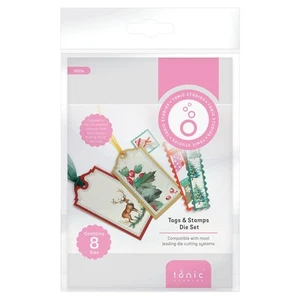 Tonic Studios Die Set-Tags & Stamps 5A002279-1G4VT - Picture 1 of 4