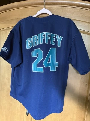Ken Griffey Jr. #24 Vintage Seattle Mariners, Starter  Brand, kids XL - Image 1 of 3