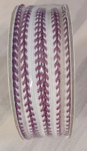 Stampin' Up! Rich Razzleberry Stitched Edge Ribbon Approx. 10 Yards 1/4" New - Picture 1 of 3