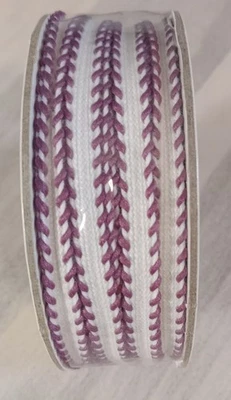 Stampin' Up! Rich Razzleberry Stitched Edge Ribbon Approx. 10 Yards 1/4" New - Image 1 of 3