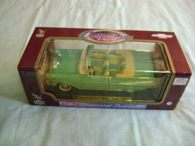 Road Legends # 92108  1957 Chevrolet Bel Air Turquoise Convertible 1:18  NEW - Image 1 of 4