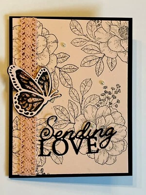 4 estampaciones de rosas de cabaña “Enviando amor” hágalo usted mismo en el interior “Eres el más grande” Foto 1 de 2