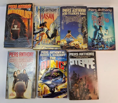 Piers Anthony Paperback Bundle 7 Novels Assorted Titles Sci-Fi Fantasy VTG - Image 1 of 4
