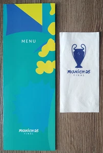 Menükarte UEFA Champions League Finale 2025 Paris SG - Internazionale Milano - Bild 1 von 5